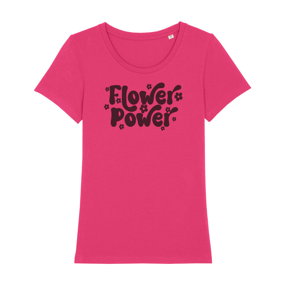 Flower Power Bio T-Shirt Rasberry