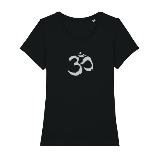 Bio T-Shirt für Frauen mit OM Symbol in verschiedenen Größen und Farben