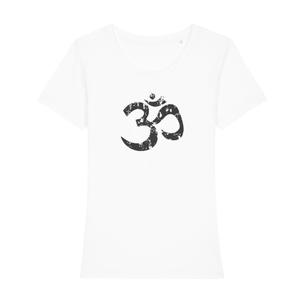 Bio T-Shirt für Frauen mit OM Symbol in verschiedenen Größen und Farben