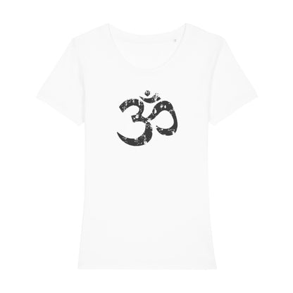 Bio T-Shirt für Frauen mit OM Symbol in verschiedenen Größen und Farben