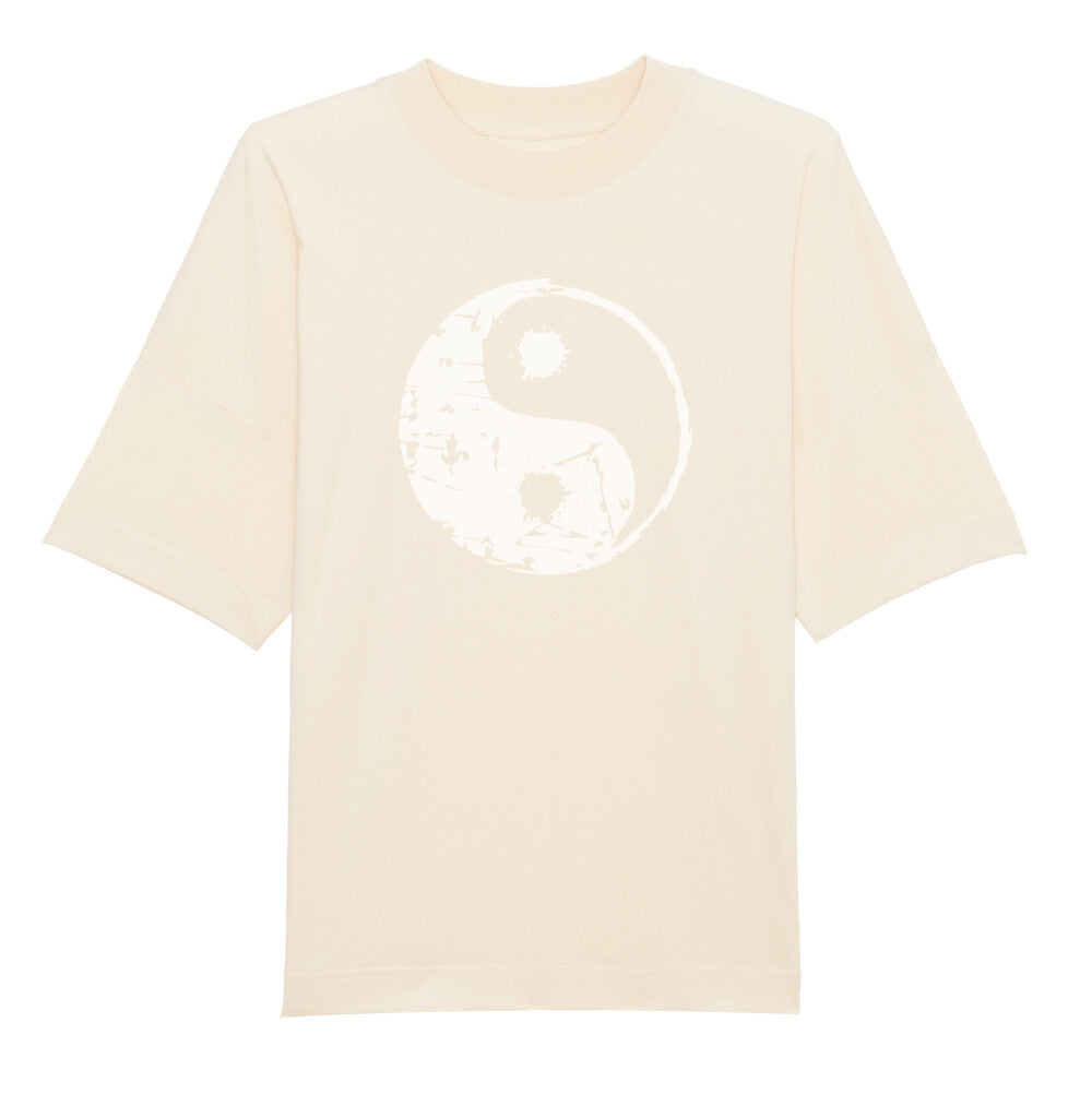 Bio Oversize Herren T-Shirt mit Yin Yang Symbol - Nachhaltige Mode für harmonische Looks