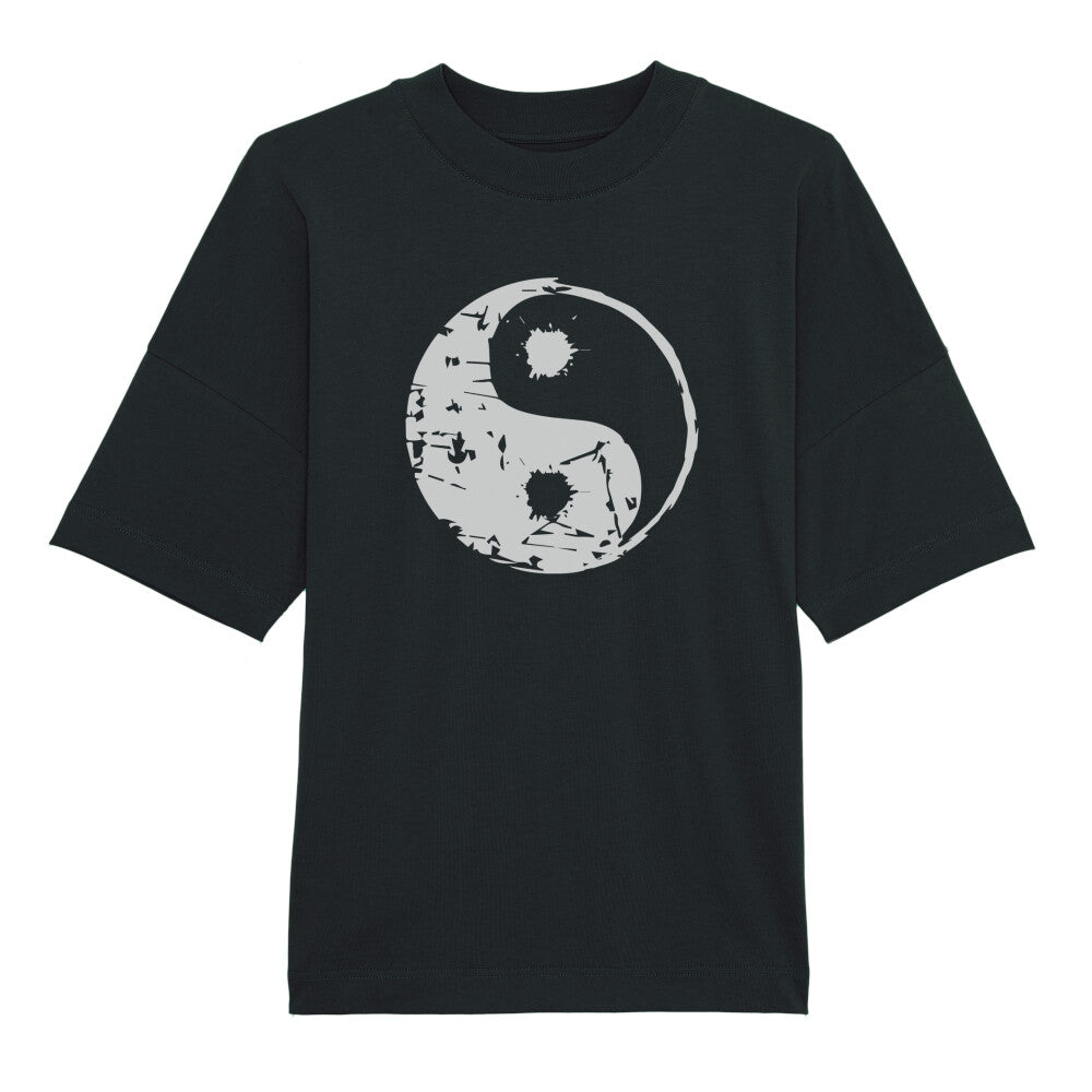 Bio Oversize Herren T-Shirt mit Yin Yang Symbol - Nachhaltige Mode für harmonische Looks