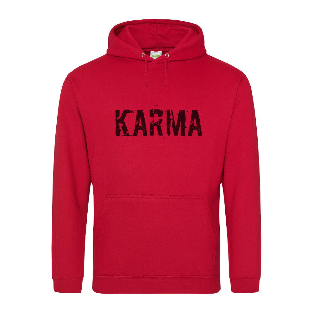 Nachhaltiger Stylischer KARMA Hoodie Rot 