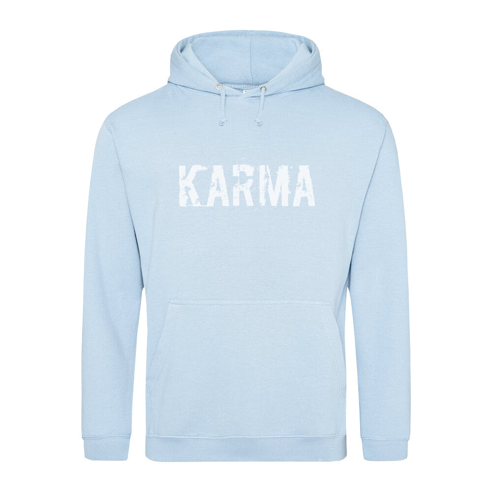 Nachhaltiger KARMA Hoodie Babyblau