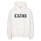 Oversized Hoodie KARMA Weiß  nachhaltig stylisch Unisex