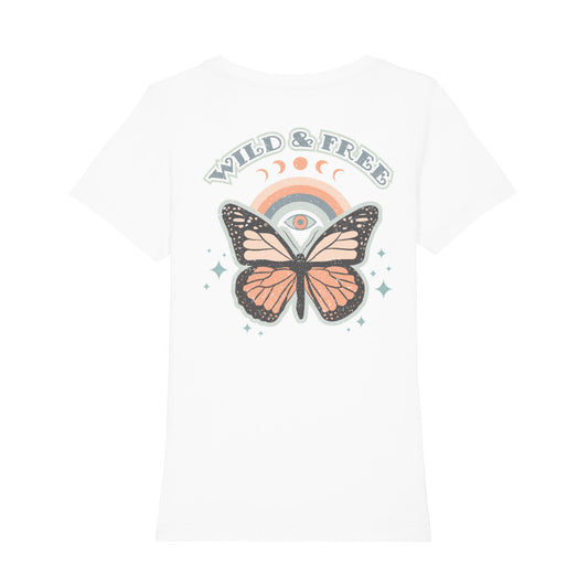 Shirt mit Schmetterling drittes Auge Mondreihe