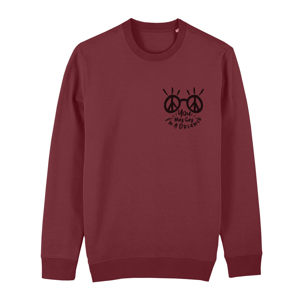 Sweatshirt kleine Schrift Brust