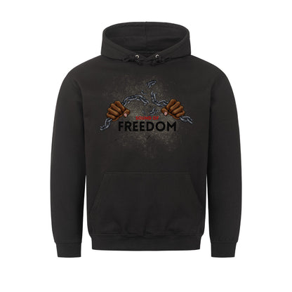 Stylischer Hoodie Sound of Freedom Schwarz