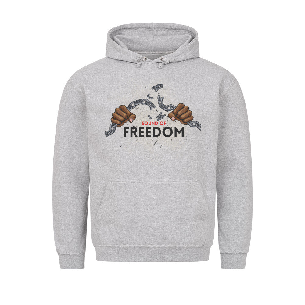 Stylischer Hoodie Sound of Freedom Grau