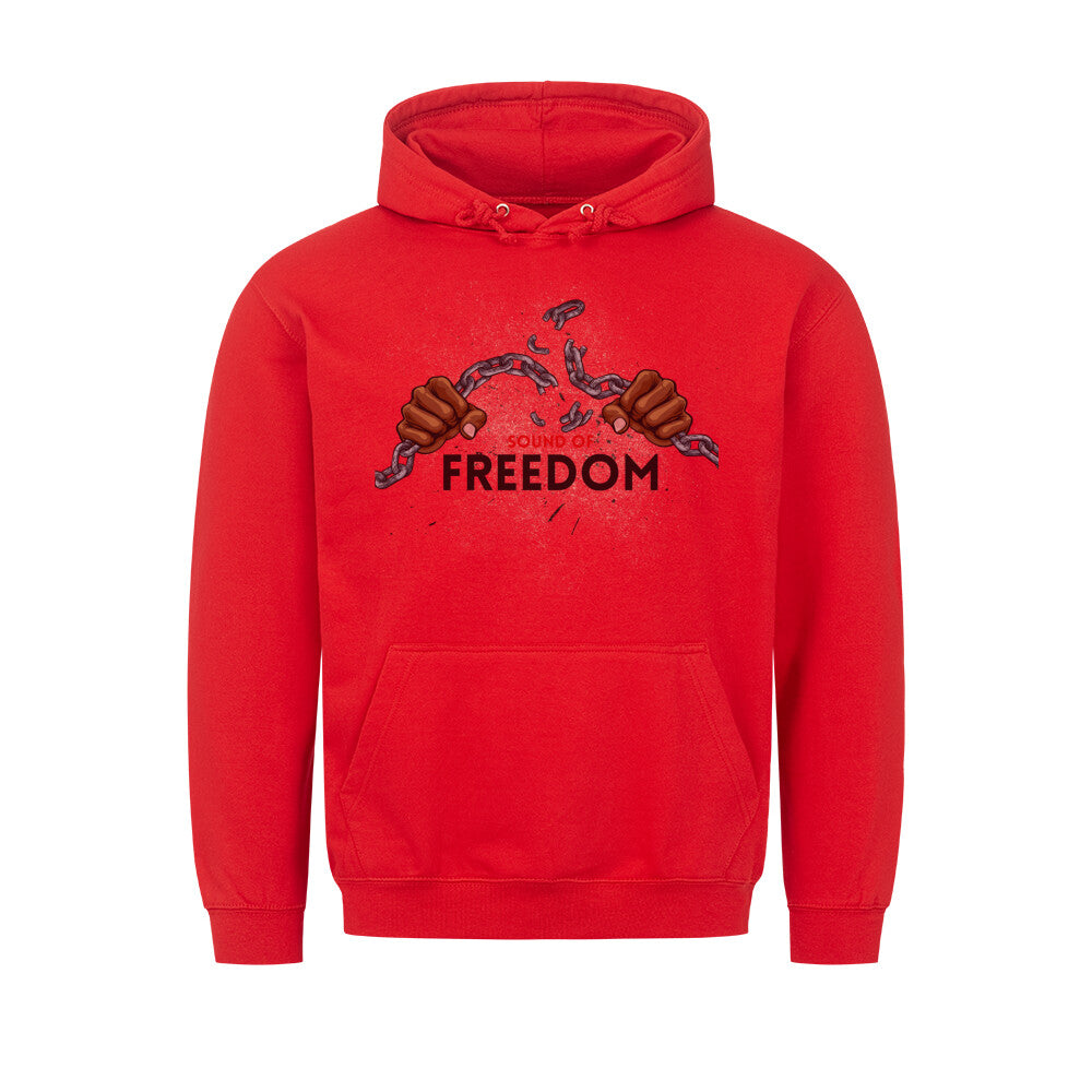 Stylischer Hoodie Sound of Freedom Rot