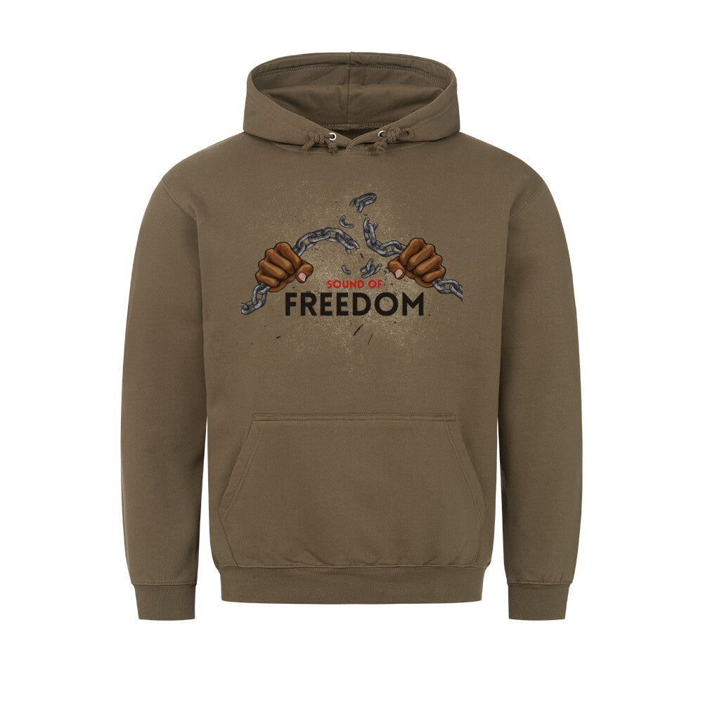 Stylischer Hoodie Sound of Freedom Khaki