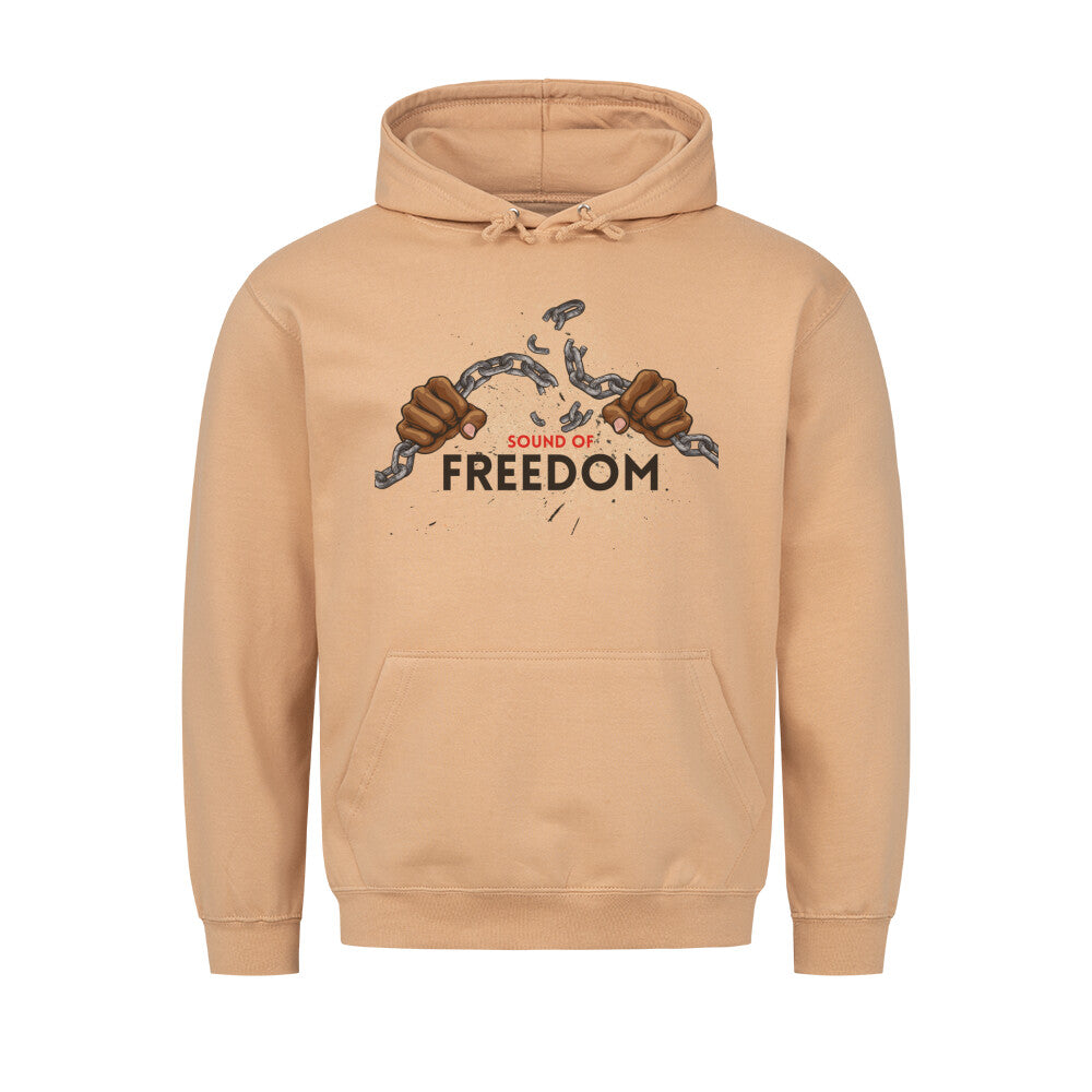 Stylischer Hoodie Sound of Freedom Sand