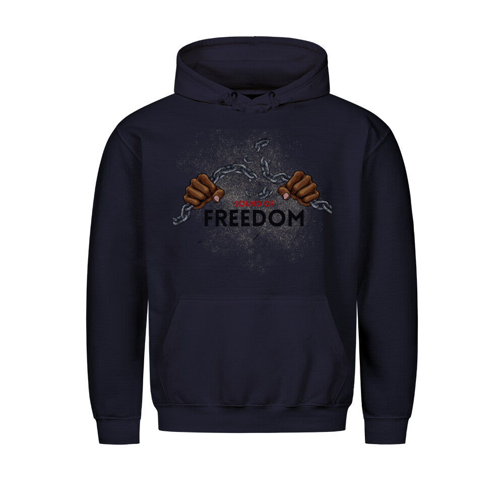 Stylischer Hoodie Sound of Freedom Navy