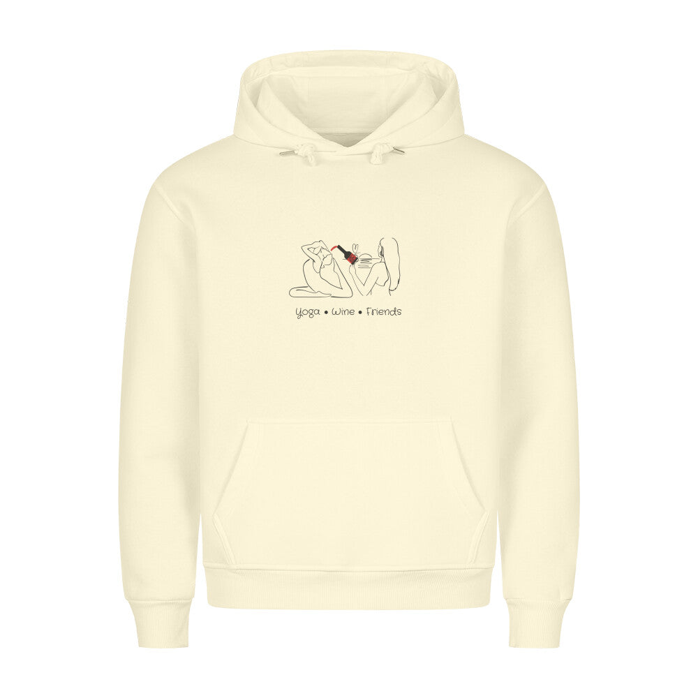 Yoga wein und friends Hoodie l