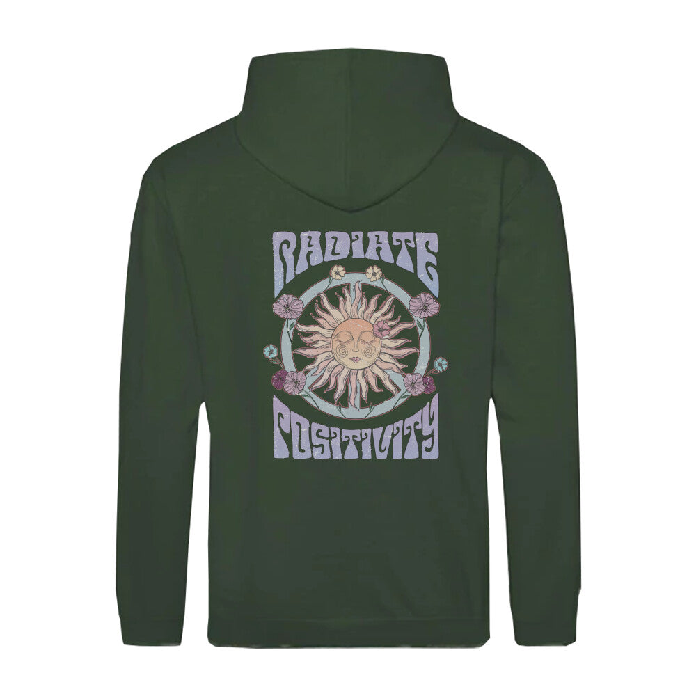 Spiritueller Zipper Hoodie Sonne