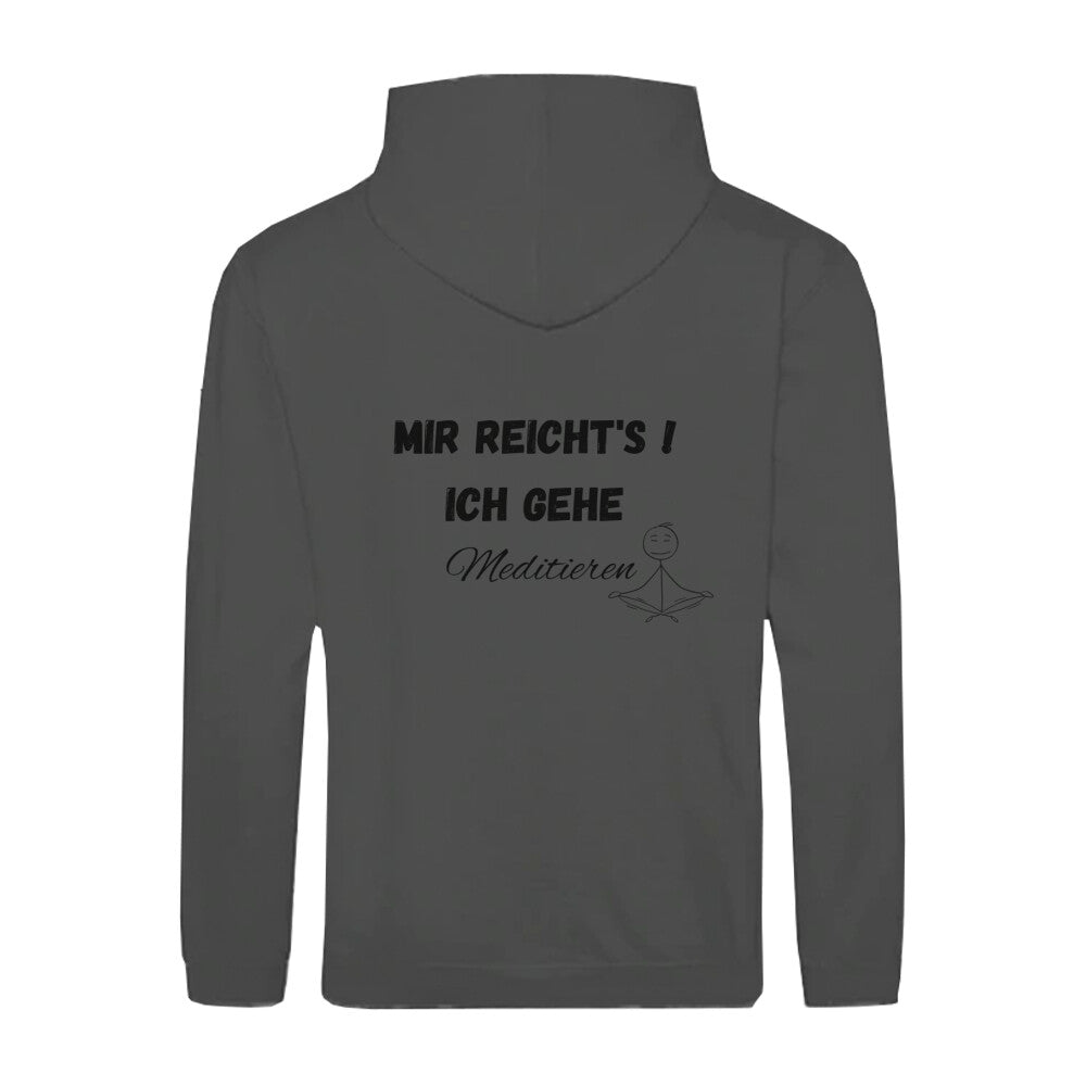 Vegane Stylische Nachhaltige Kapuzenjacke Steel Grey Meditieren