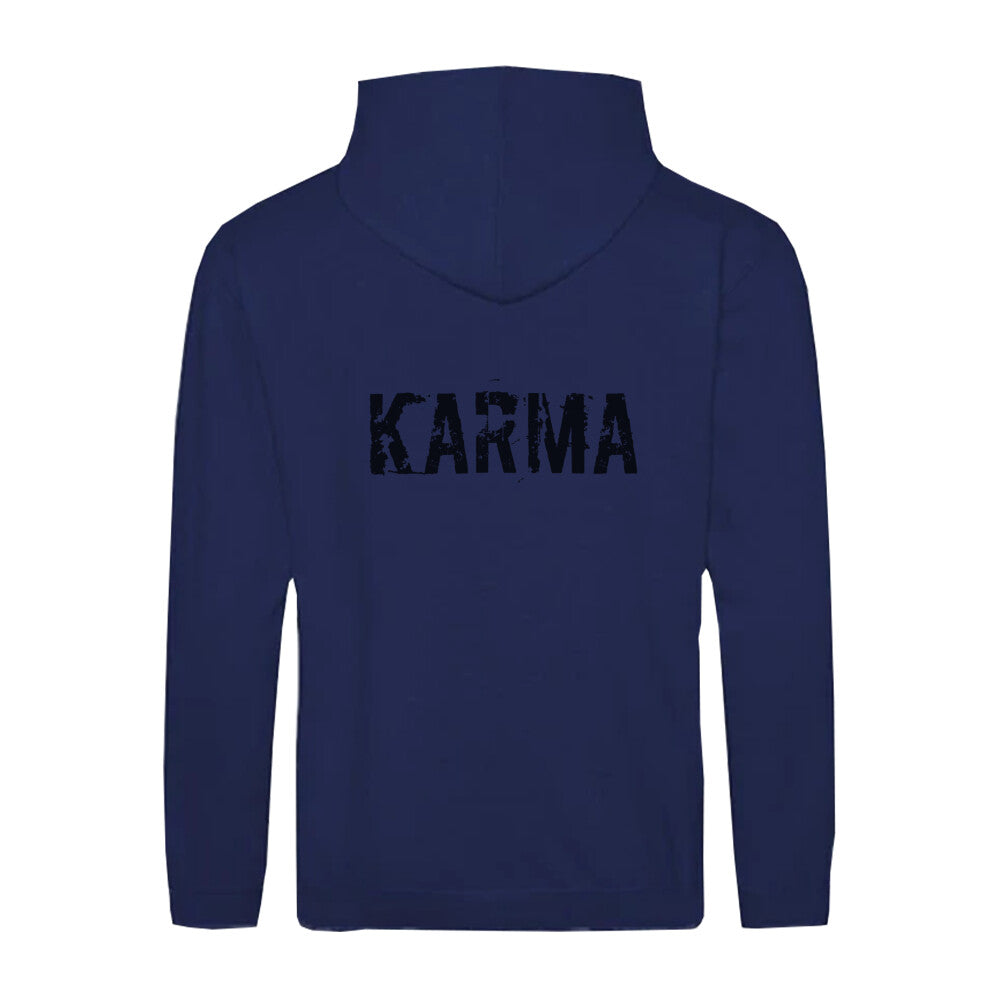 Stylische Vegane Kapuzenjacke KARMA Navy