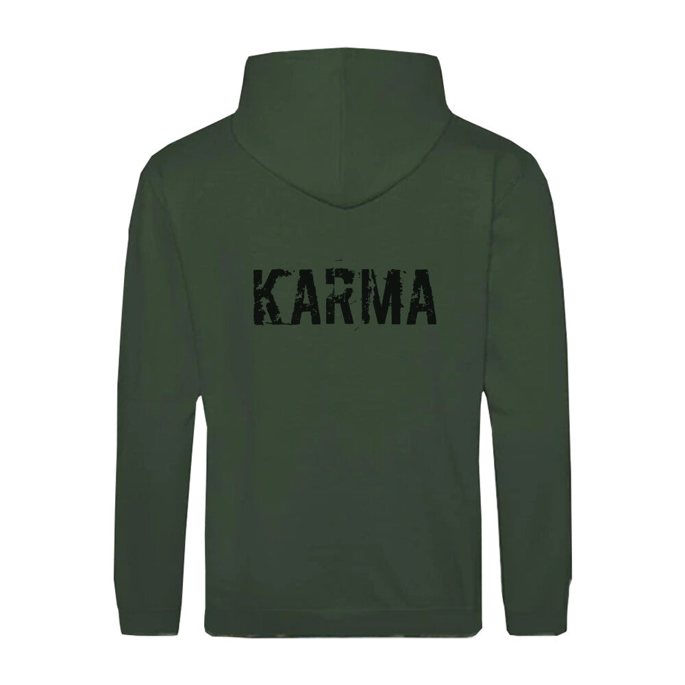 Stylische Vegane Kapuzenjacke KARMA Grün