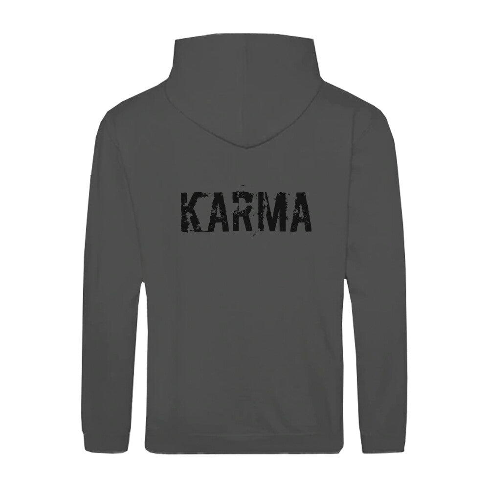 Stylische Vegane Kapuzenjacke KARMA Steel Grey