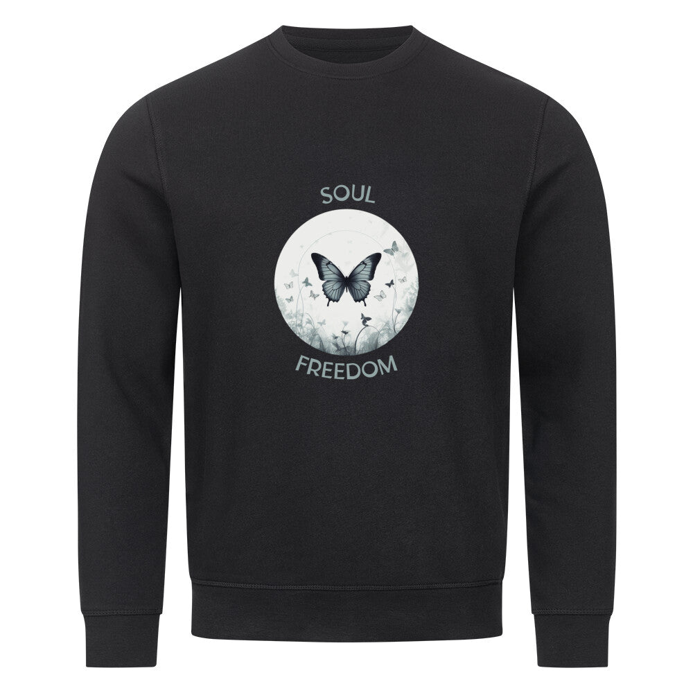 Spirituelles Sweatshirt Mond Schmetterling 