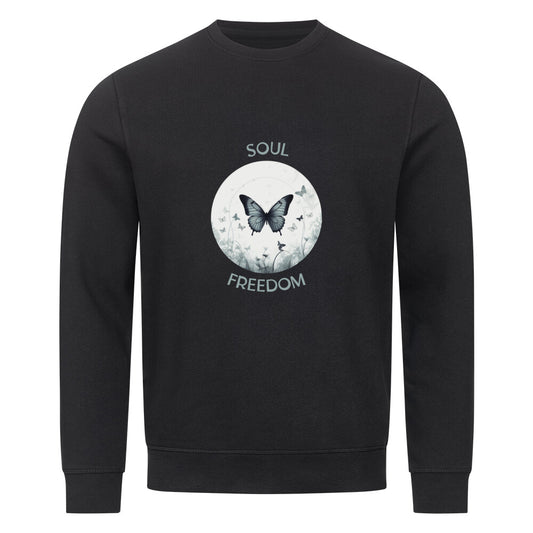 Spirituelles Sweatshirt Mond Schmetterling 