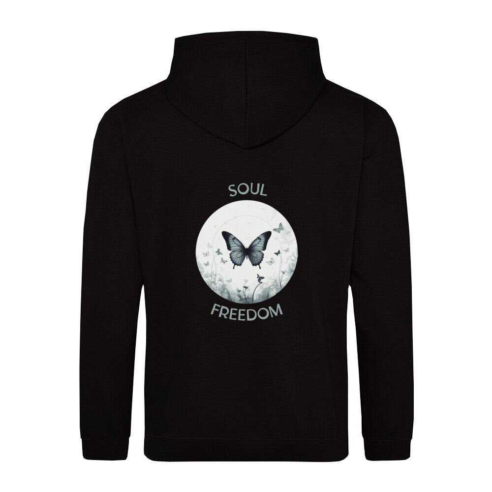 Kapuzenpullover Spirituelle nachhaltig Schmetterling, mond soul freedom