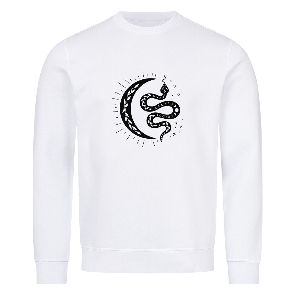 Spirituelle Sweatshirt unisex schlange Halbmond