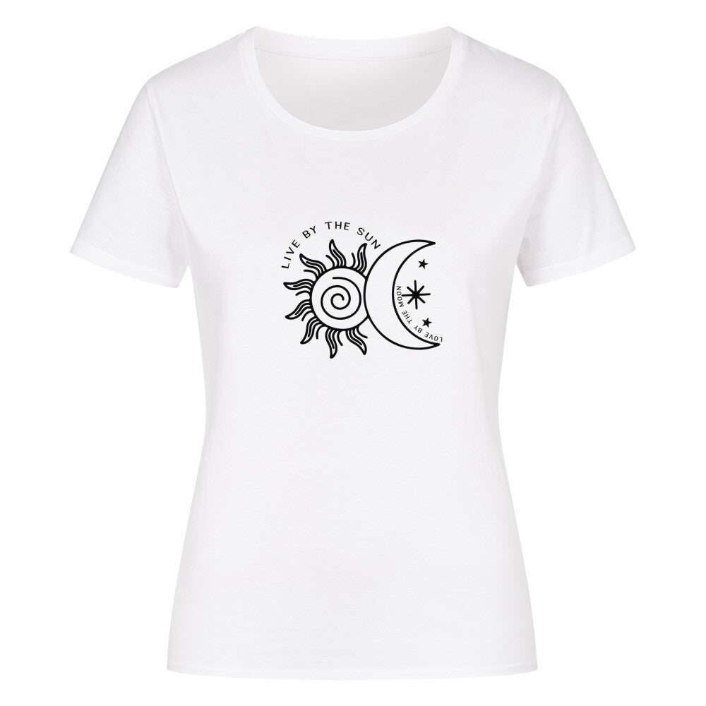 Damen tshirt spirituelle Sonne mond