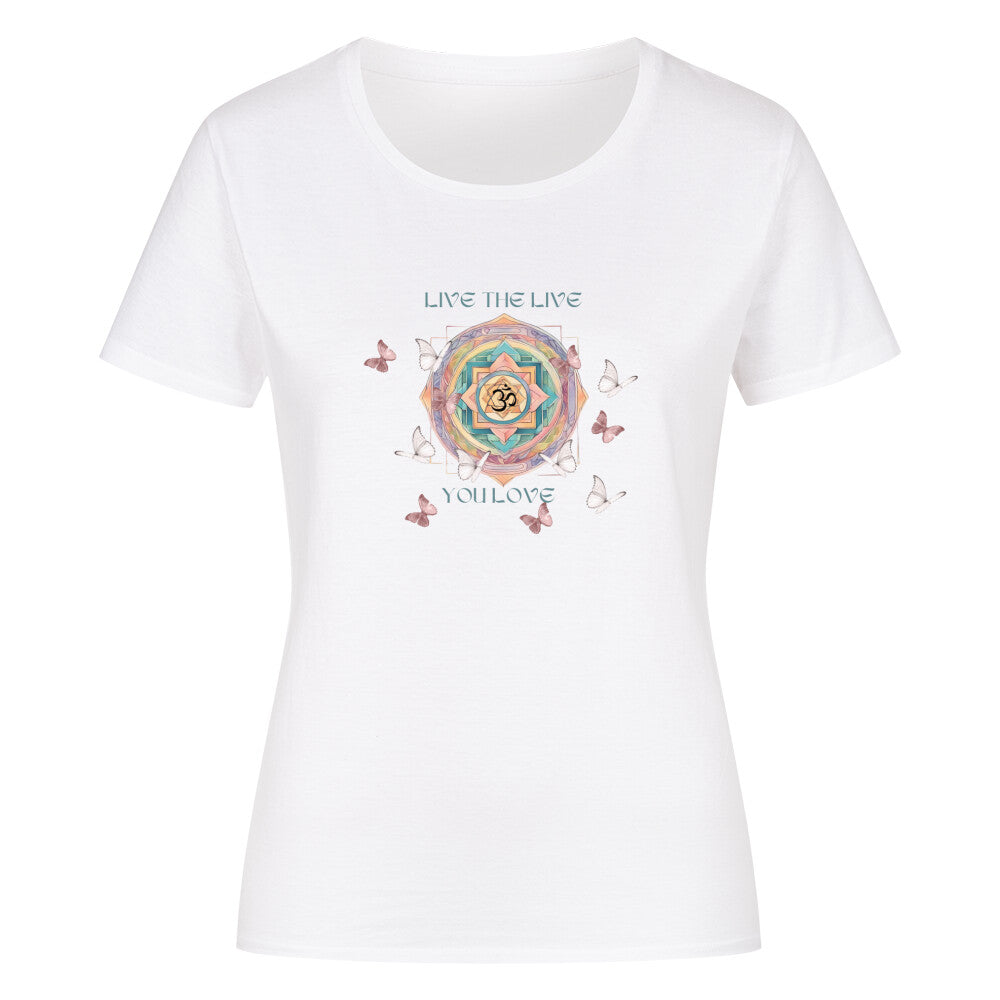 ECO Damen Tshirt Mandala Schmetterling