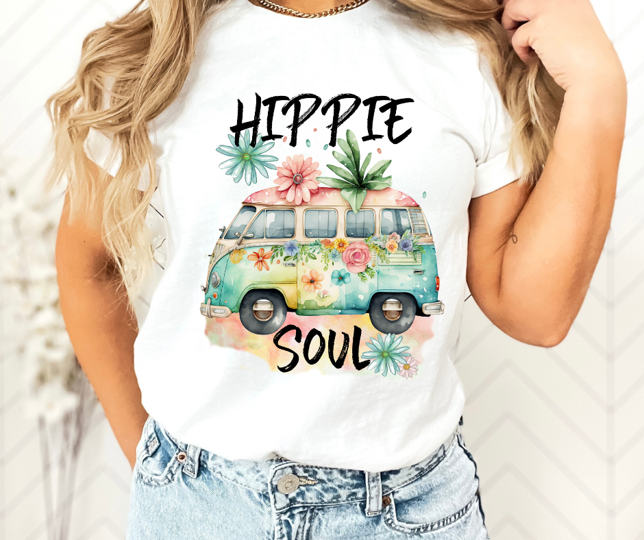 Damen tshirt mit Blumen vw bus 