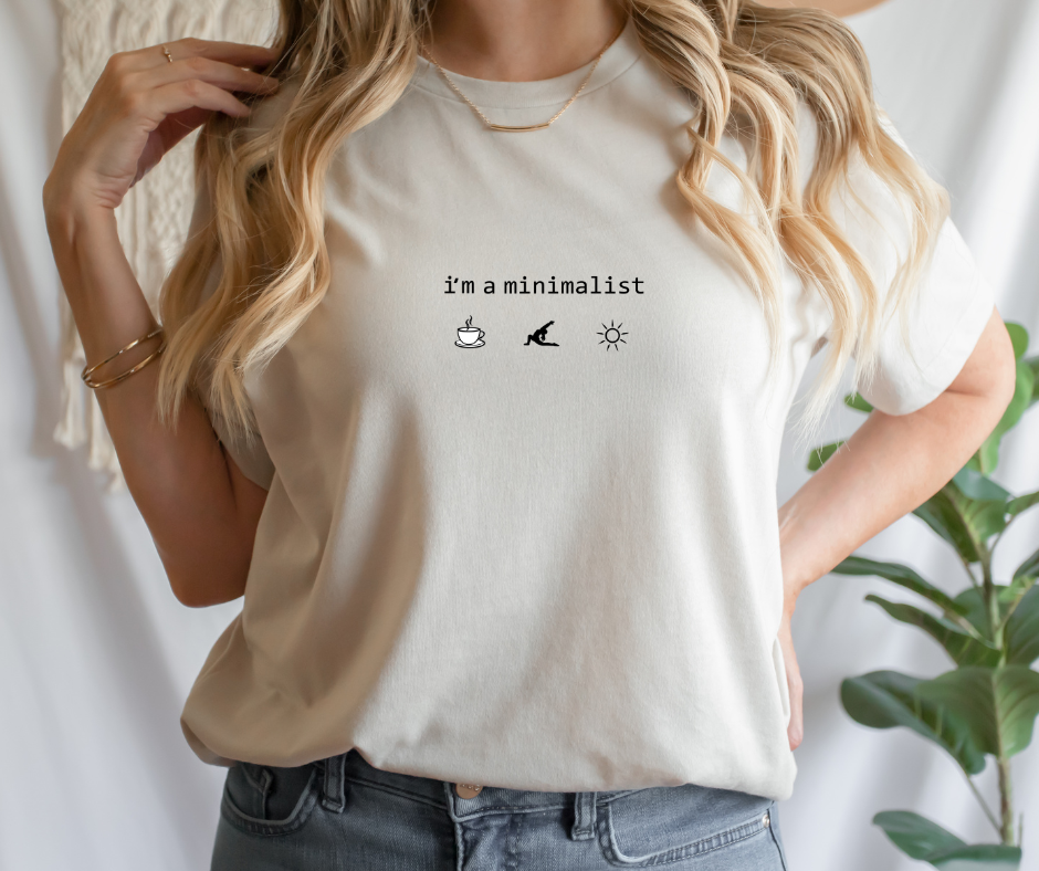 Minimalist Yoga Tshirt Damen Bio Baumwolle