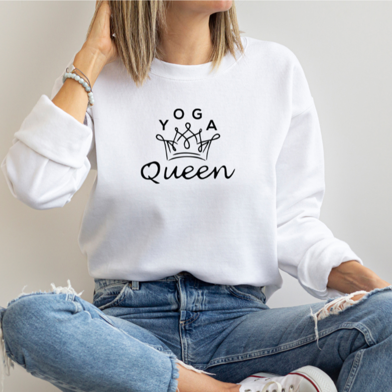 Sweatshirt Yoga Queen Krone