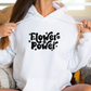 Damen Hoodie Flower power