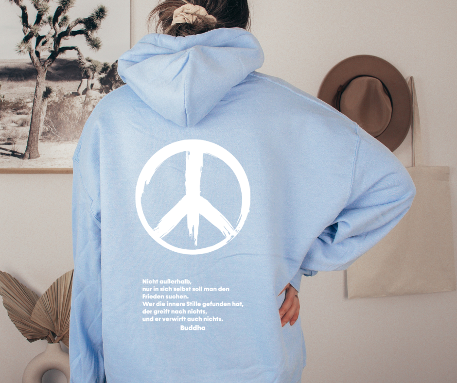 Peace Zeichen Kapuzenpullover 