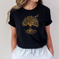 Damen Tshirt mit der Yogabaumpose und Schwalben