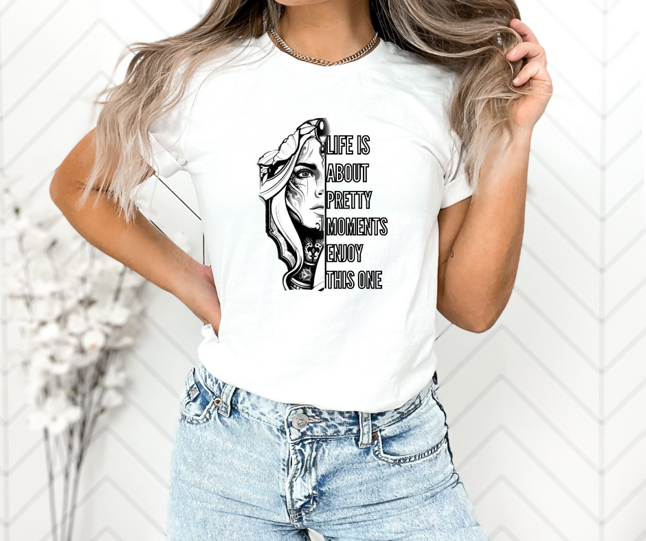 spirituelle Frau mit spruch Damen Tshirt Bio Baumwolle