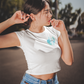 Crop Top - Namaste Farbig -.