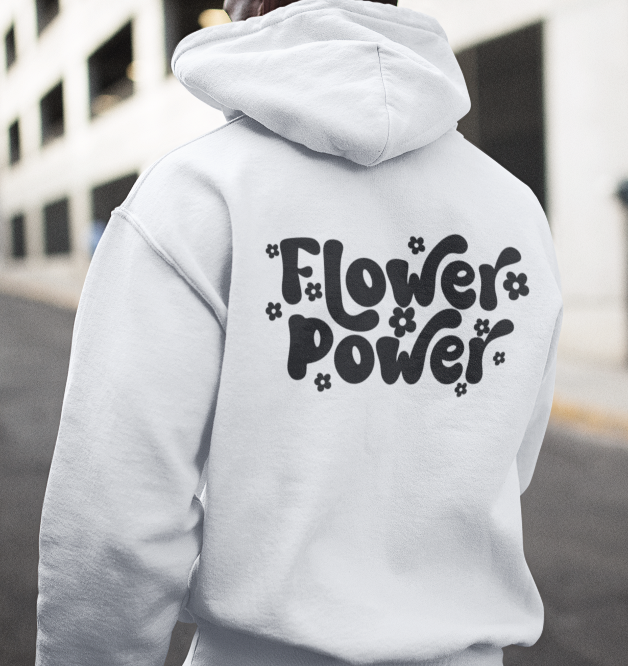 Stilvoller Flower Power Zipper Hoodie in verschiedenen Größen und Farben