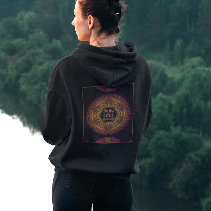 Hoodie Body and Soul mit Mandala