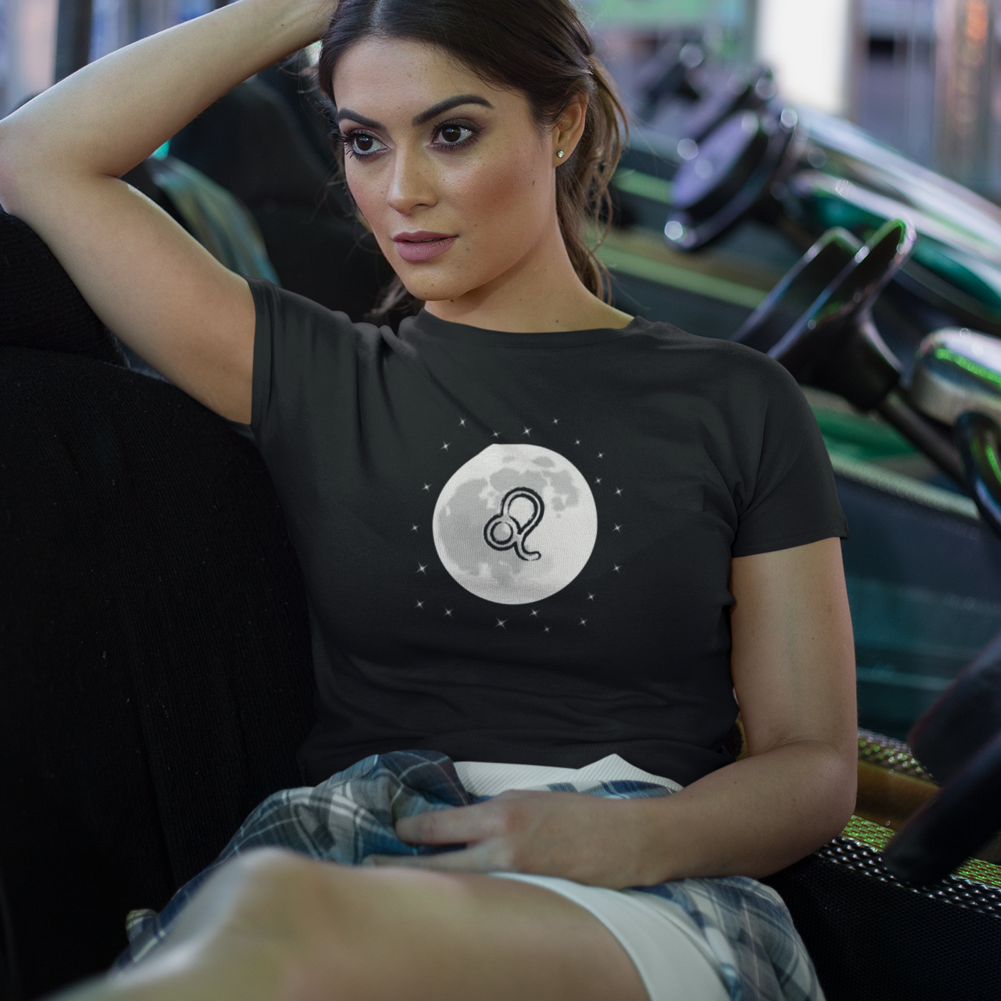 Damen Tshirt Sternzeichen Löwe