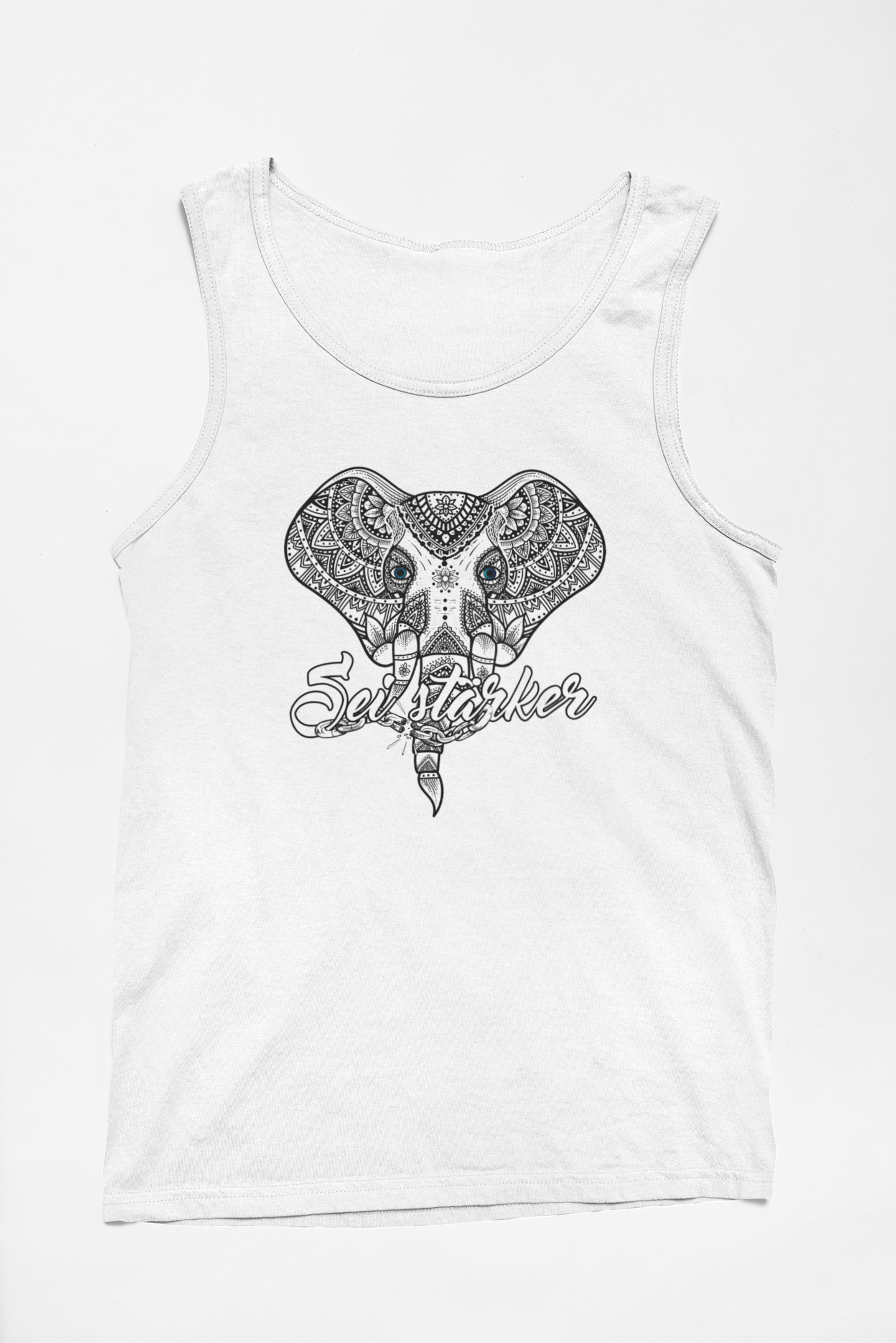 Tanktop Bio - Mandala Elefant -.