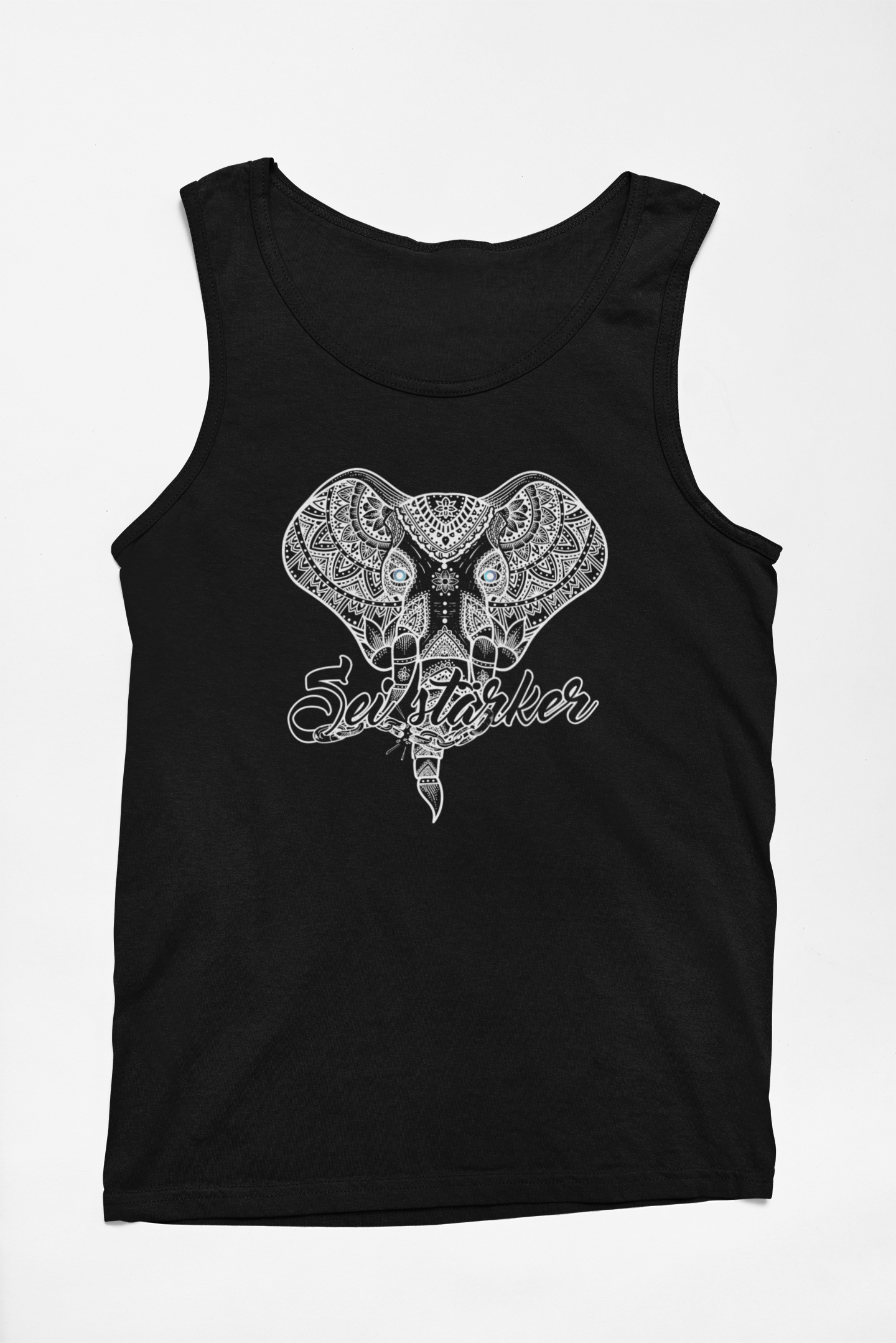 Tanktop Bio - Mandala Elefant -.