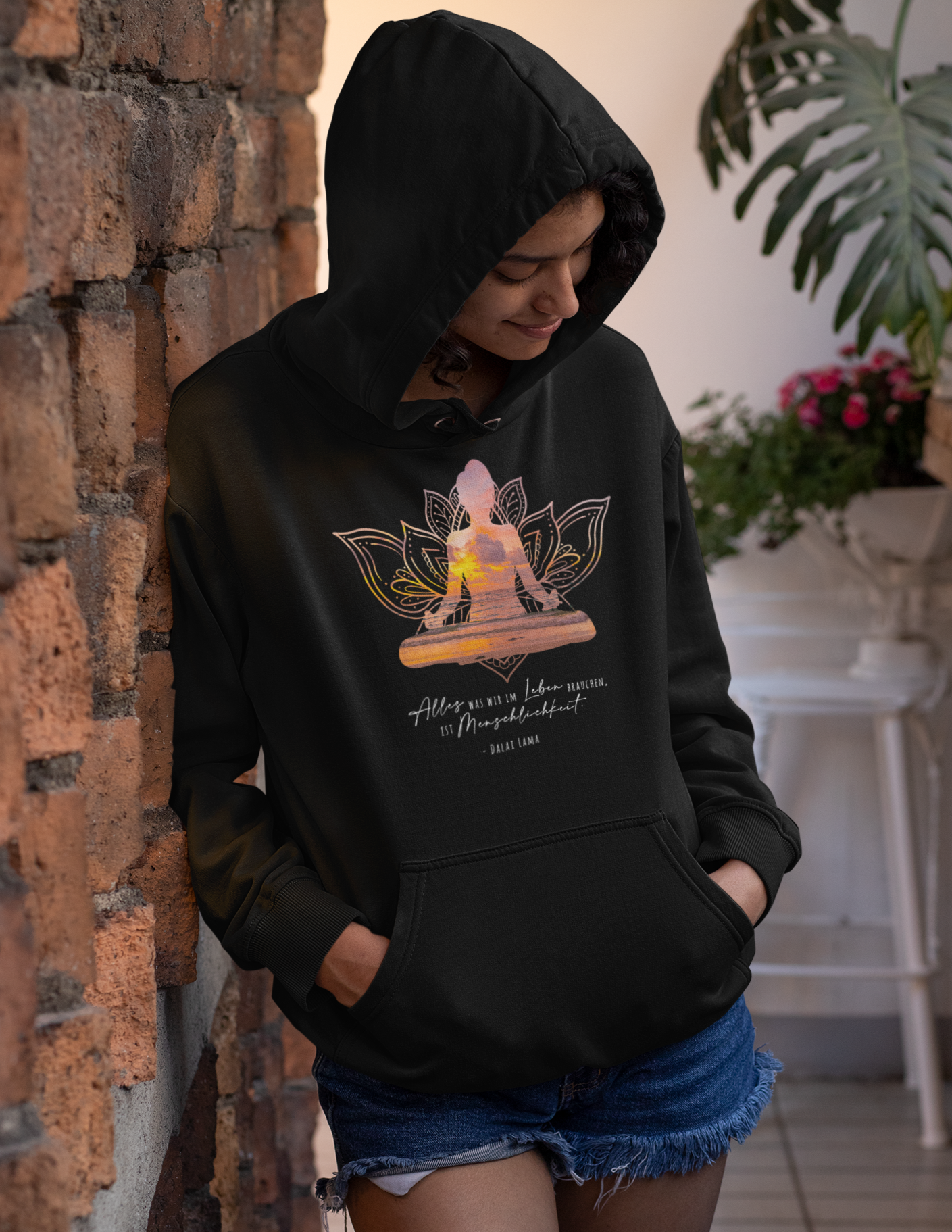 Hoodie Unisex - OM Pose -.