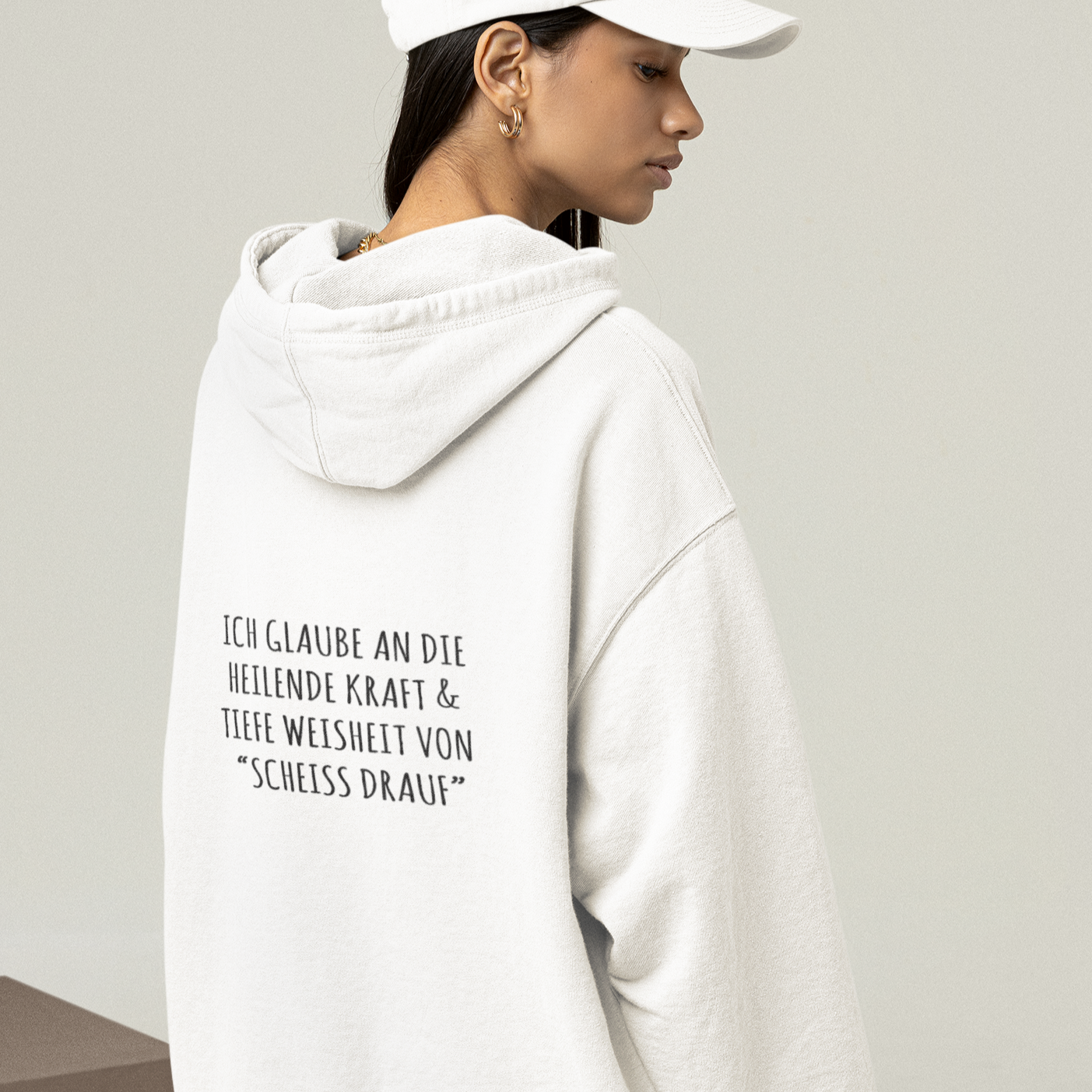 Kapuzenpullover mit lustigen Spruch Damen