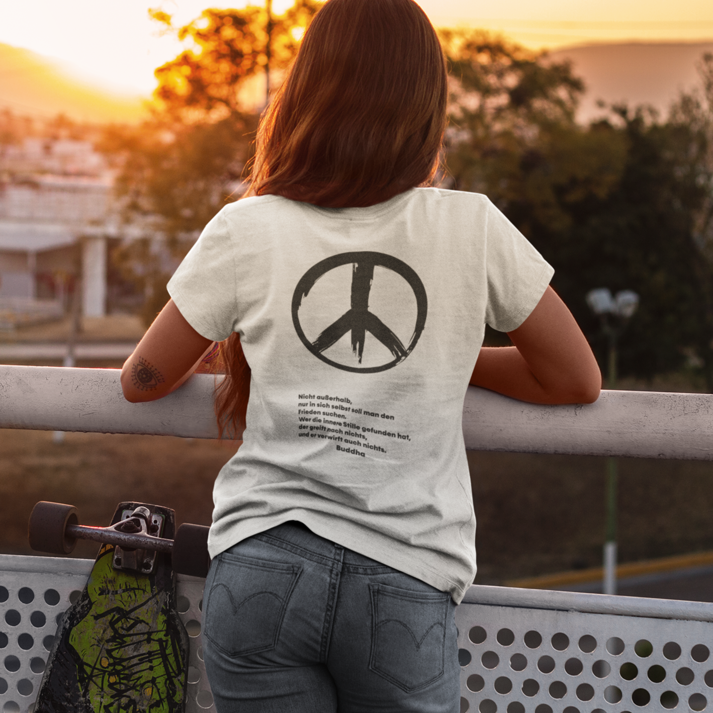 stylische bio shirt Peace