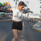 Crop Top - Sonne Mond -.